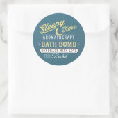 Bath Bomb Label Sticker Sleepy Time (Tasche)