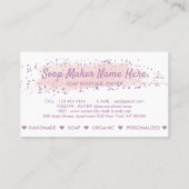 Bath Bomb Natural Soap Spa Visitenkarte (Rückseite)