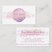 Bath Bomb Natural Soap Spa Visitenkarte (Vorne/Hinten)