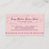 Bath Bomb Natural Soap Wellness-Center Sauna Visitenkarte (Rückseite)