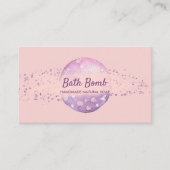 Bath Bomb Natural Soap Wellness-Center Sauna Visitenkarte (Vorderseite)