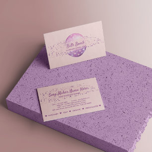 Bath Bomb Natural Soap Wellness-Center Sauna Visitenkarte