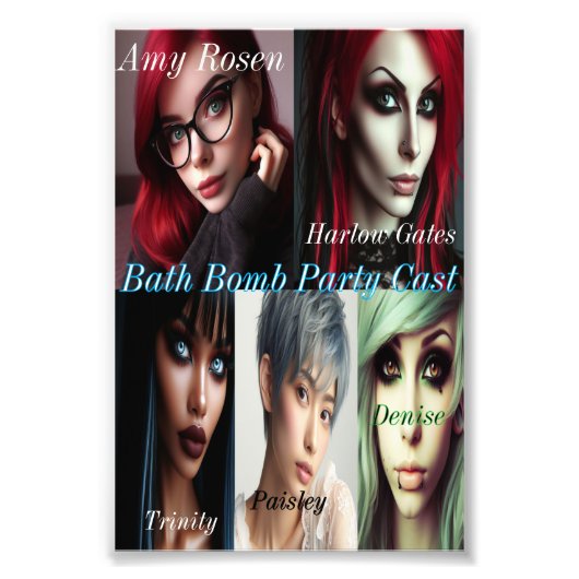 Bath Bomb Party Cast Print Fotodruck (Vorne)