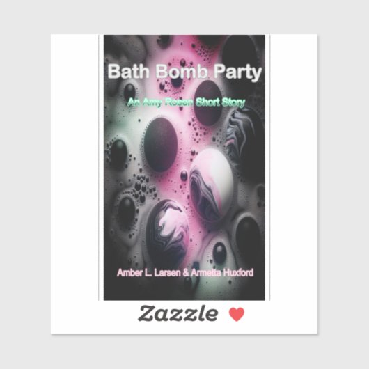 Bath Bomb Party Cover Sticker (Blatt)