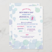 Bath Bomb Soap Making Bubble Birthday Party Invite Einladung (Vorne/Hinten)