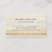 Bath Bomb Wellness-Center Natural Soap Gold Wellne Visitenkarte (Rückseite)