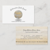Bath Bomb Wellness-Center Natural Soap Gold Wellne Visitenkarte (Vorne/Hinten)
