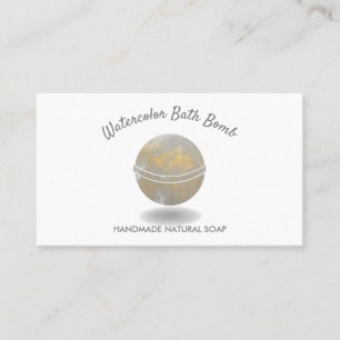 Bath Bomb Wellness-Center Natural Soap Gold Wellne Visitenkarte