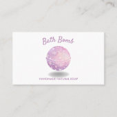 Bath Bomb Wellness-Center Natural Soap Visitenkarte (Vorderseite)