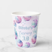 Bath-Bombe geschlechtsneutrale Geburtstagsparty Pappbecher (Vorderseite)