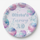 Bath-Bombe geschlechtsneutrale Geburtstagsparty Pappteller (Vorderseite)