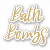 Bath Bombs Speicheraufkleber Aufkleber (Vorderseite)