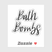 Bath Bombs Speicheraufkleber Aufkleber (Blatt)