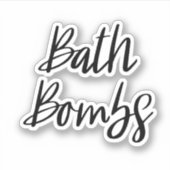 Bath Bombs Speicheraufkleber Aufkleber (Vorderseite)