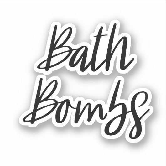 Bath Bombs Speicheraufkleber Aufkleber (Vorderseite)