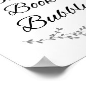 Bath Book Bubbly Bubbly Wall Print Poster (Ecke)