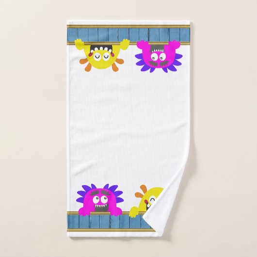 Bath Buddy Funny Monsters Kinder Badhandtuch Set (Handtuch)