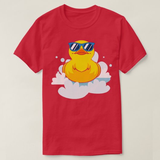Bath Duck Funny Duckie Cool Bath Toy Rubber Duck T-Shirt (Design vorne)