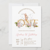 Bath einige Sonne dreht einen 1. Geburtstag Einladung (Vorderseite)