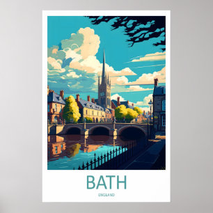 Bath England Reiseplakat 1 Poster