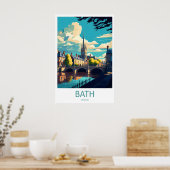 Bath England Reiseplakat 1 Poster (Küche)