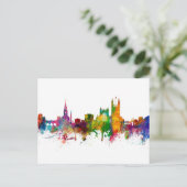 Bath England Skyline Cityscape Postkarte (Stehend Vorderseite)