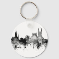 Bath England Skyline Cityscape Schwarz-weiß