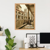 Bath ~ England ~ Vintage Travel Poster (Heimbüro)