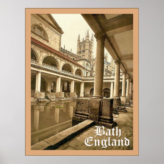 Bath ~ England ~ Vintage Travel Poster (Vorne)