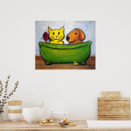 Bath Friends Poster (Küche)