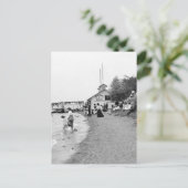 Bath House, Bois Blanc Island, MI 1903 Postkarte (Stehend Vorderseite)