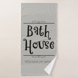 Bath House Lavatory Wash Rinse Dry Wiederholung Badehandtuch