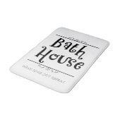 Bath House Lavatory Wash Rinse Dry Wiederholung Badematte (Schrägansicht)