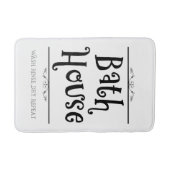 Bath House Lavatory Wash Rinse Dry Wiederholung Badematte (Vorderseite)