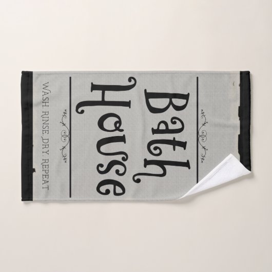 Bath House Lavatory Wash Rinse Dry Wiederholung Handtuch (Handtuch)