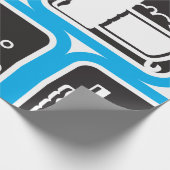 Bath Icon Wrapping Paper Geschenkpapier (Ecke)