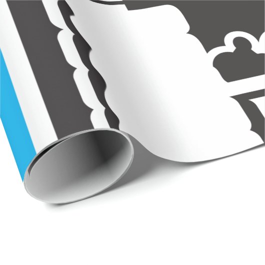 Bath Icon Wrapping Paper Geschenkpapier (Rolleneckpunkt)