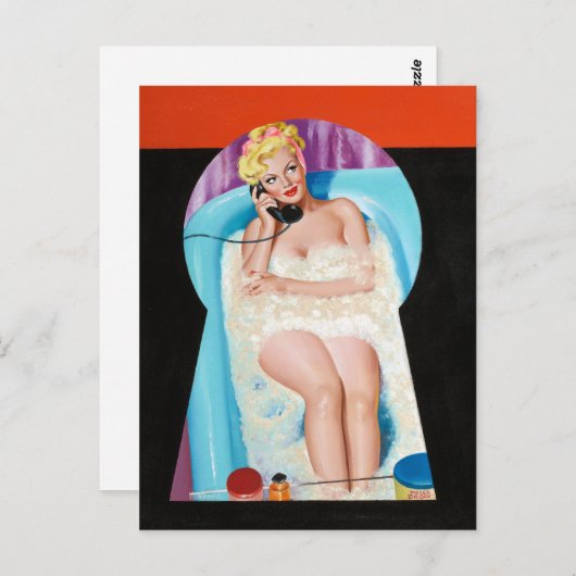 Bath Keyhole Button Up Postkarte (Vorne/Hinten)