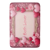 Bath Lover Valentine Badematte (Vorderseite Vertikal)