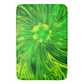 Bath Mat Abstrakt Lines Green Blume Badematte (Vorderseite Vertikal)
