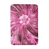 Bath Mat Abstrakt Lines Lila Blume Badematte (Vorderseite Vertikal)