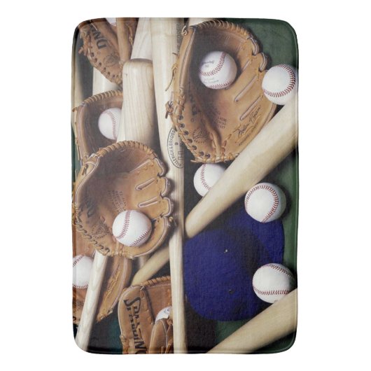 Bath Mat/Baseball Badematte (Vorderseite Vertikal)