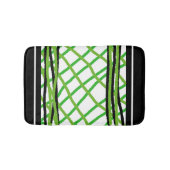 Bath Mat Black und Green Weave Badematte (Vorderseite)