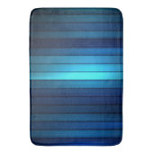 Bath Mat/Blue Streifen Badematte (Vorderseite Vertikal)