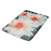 Bath Mat Blume White Black Cubist Badematte (Schrägansicht)