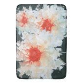 Bath Mat Blume White Black Cubist Badematte (Vorderseite Vertikal)