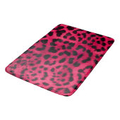 Bath Mat/Cheetah Print-Hot Pink Badematte (Schrägansicht)