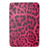 Bath Mat/Cheetah Print-Hot Pink Badematte (Vorderseite Vertikal)
