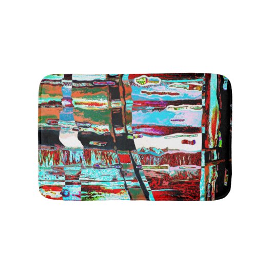 Bath Mat – Collapse Reflection Abstract Design Badematte (Vorderseite)