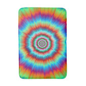 Bath Mat Explosion in Blau und Orange Badematte (Vorderseite Vertikal)